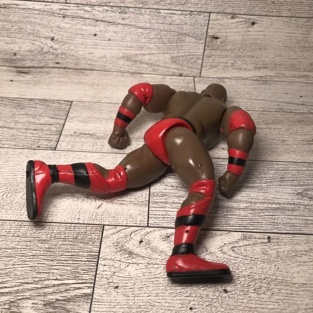 Vintage 1996 Ahmed Johnson Jakks Pacific‎ WWF Toy Wrestling Action Figure red